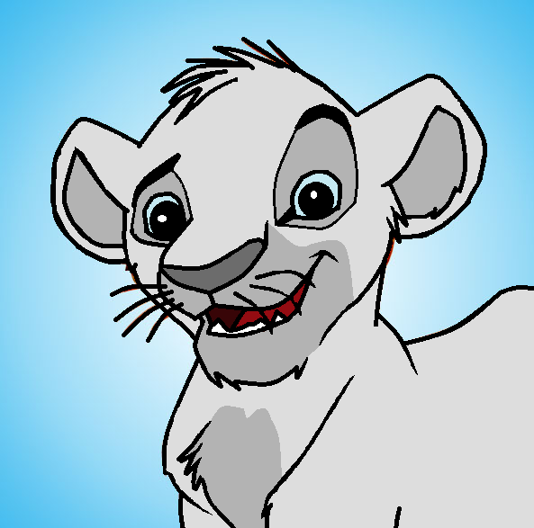 Silver angel as an cub