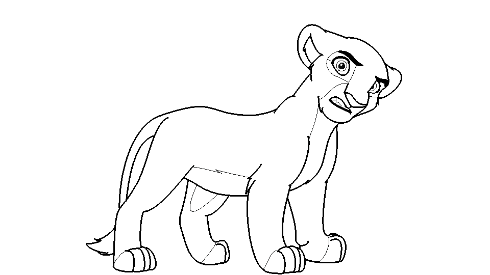Young lioness base