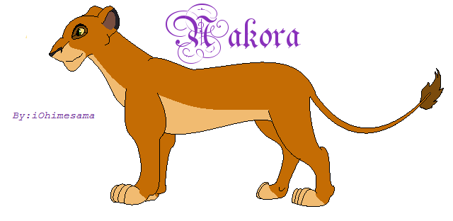 Nakora's reference sheet