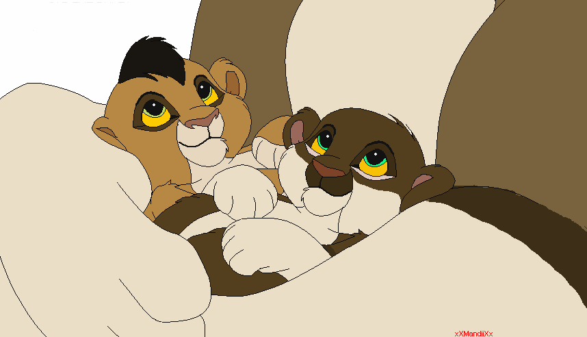 Kao and Chumi as cubs