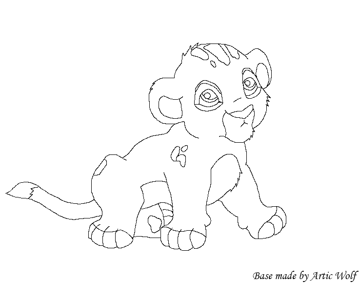 Free lion cub base