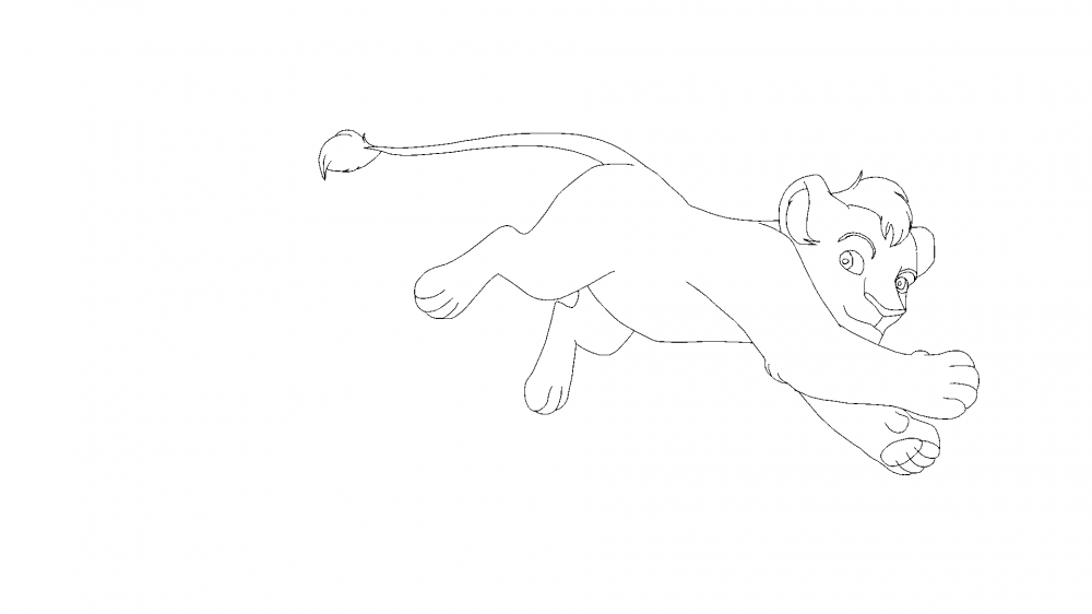 Free Male Lion Cub Base