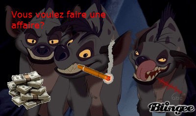 La banque des hyènes!