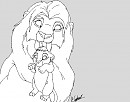 Missus Art - Lion and Cub Base