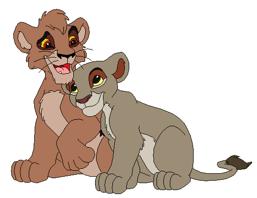 Dakarai and Sadira as cubs