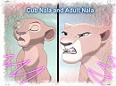 Cub Nala and Adult Nala