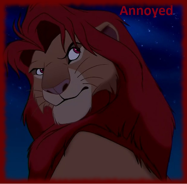 Annoyed Simba Avatar x3