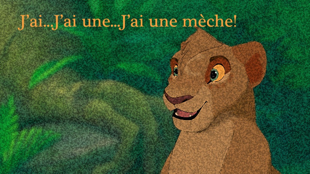 J'ai...J'ai une...J'ai une mèche!