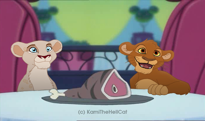Héar et Mohatu dans Mickey au Club des Méchants