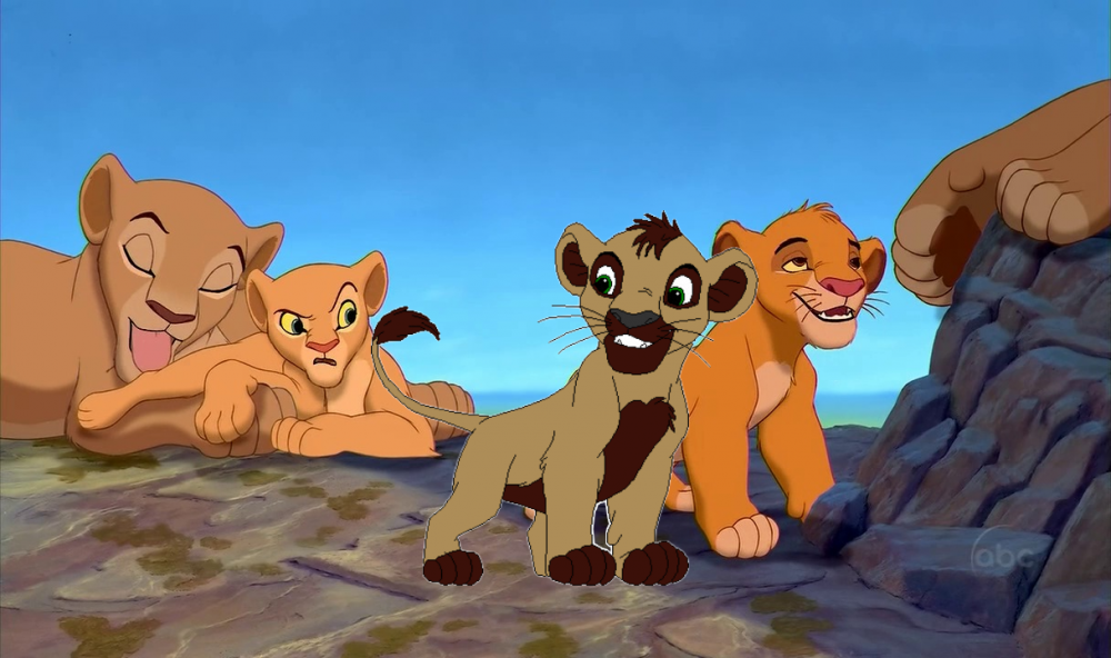 Atchi avec Simba et Nala