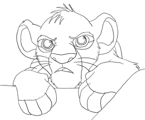 Simba base / line-art