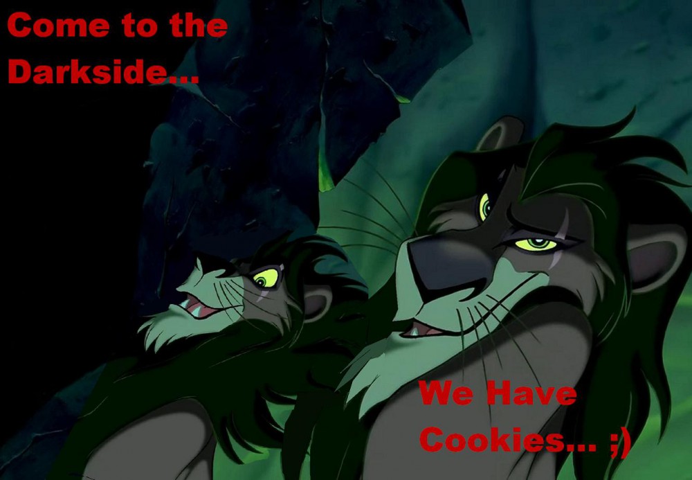 Come to the darkside.. We have Cookies..;)