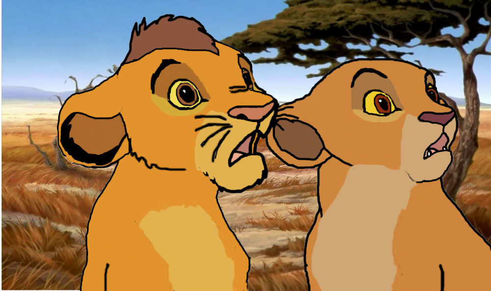 Kiara and kopa far away from pride rock