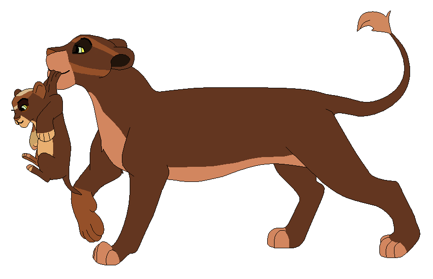 Perdy and her daughter Cilla for LionLover22