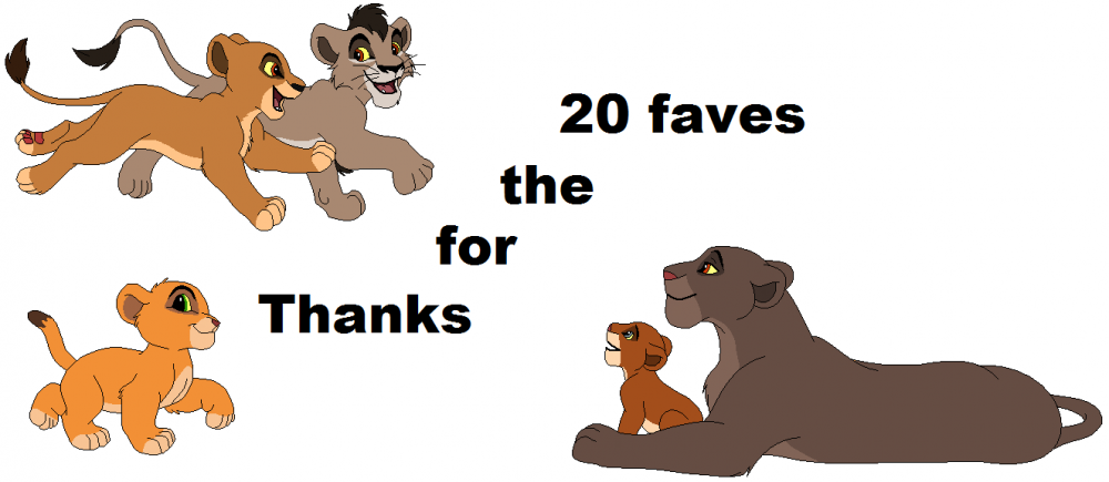 THANKS FOR THE 20 FAVES