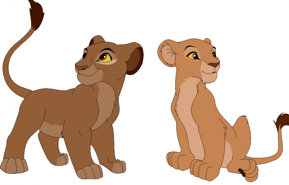 Sarabi and Sarafina as cubs
