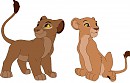 Sarabi and Sarafina as cubs
