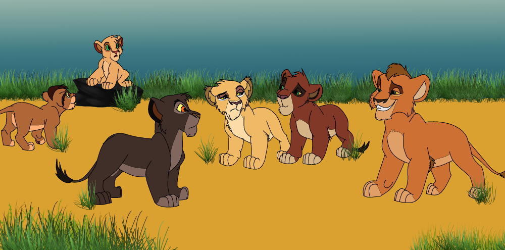 All My Characters Together as Cubs
