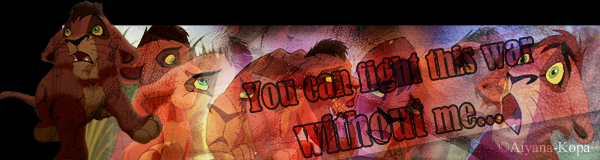 You Can Fight This War Without Me...