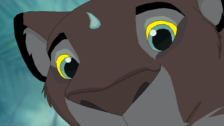 Rain tear's face close up