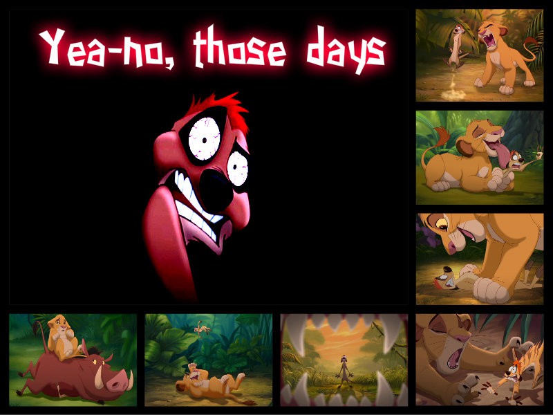 Yea-no, those days    collage singnature