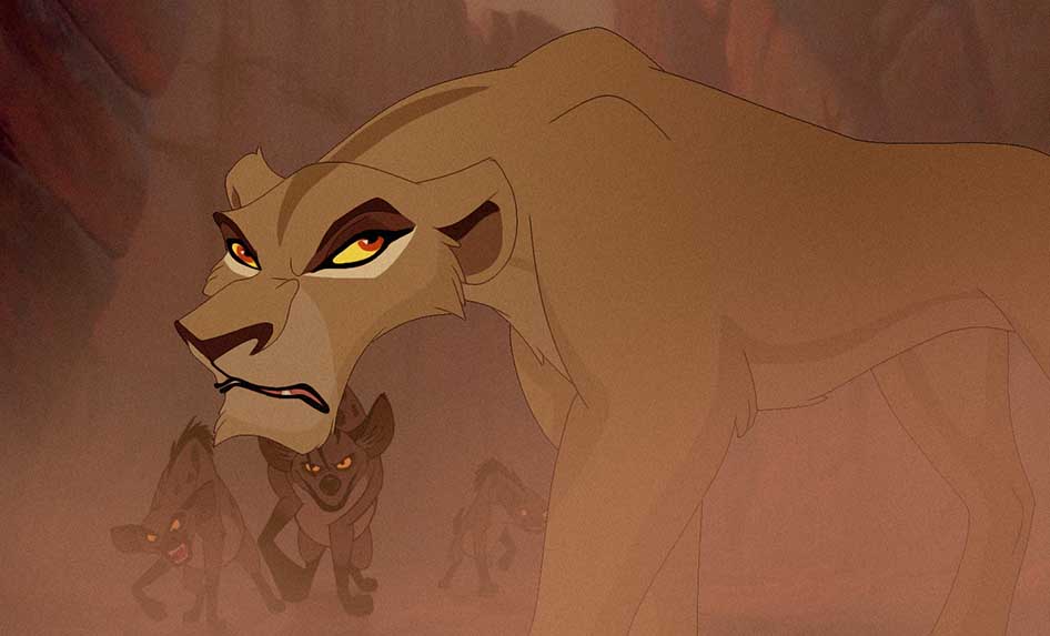Zira and the hyenas