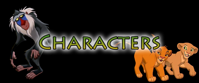 Lion King Source Characters section logo