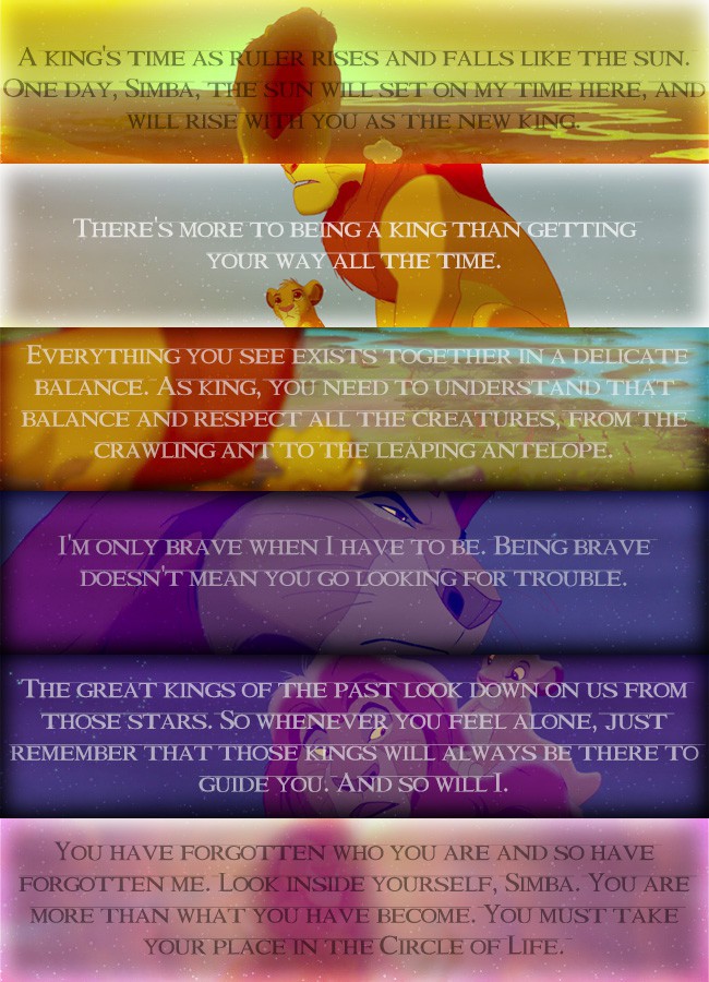 King Mufasa's wisdom