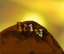 Watching the sunrise.