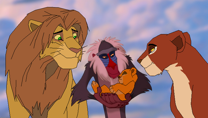 La fierté d'Uru et Ahadi: Mufasa.