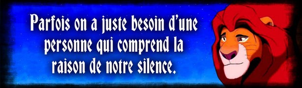 Le silence.