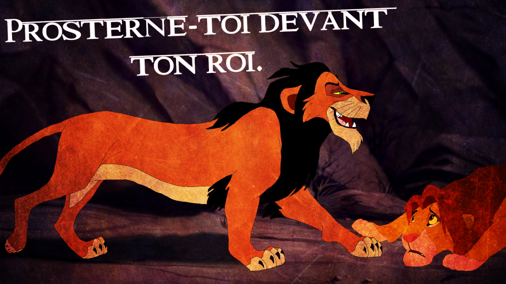 Prosterne-toi devant ton roi.