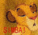 Simba behind water icon ( free to use)
