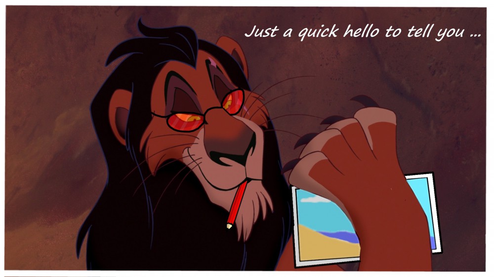 Just a little quick hello...