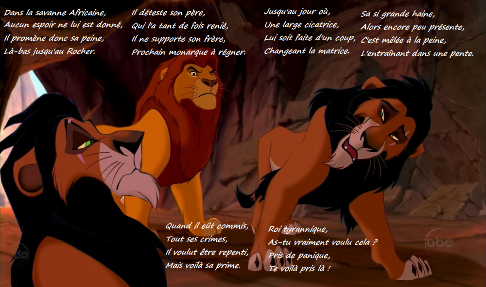 Poème pour Scar