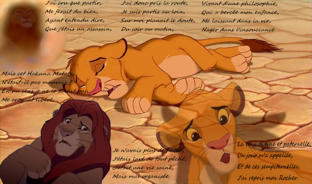 Poème TLK pour Simba...