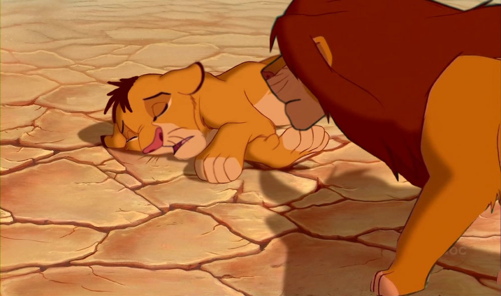Simba trouve Kopa inanimé.