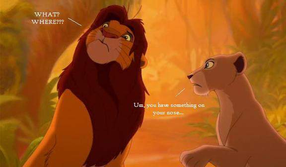 Vain, vain Simba..
