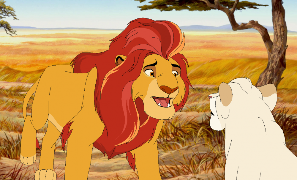 Adult Kion and random lioness