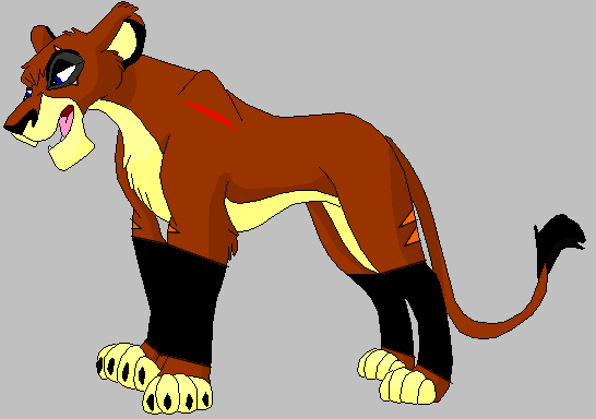 Une lionne prête à tout