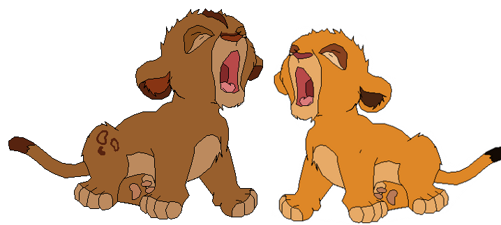 Andan and Kya as babies