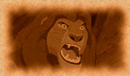 Mufasa roi de la terre des lions .