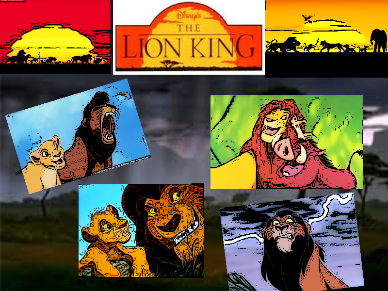 Lion king ink sketch