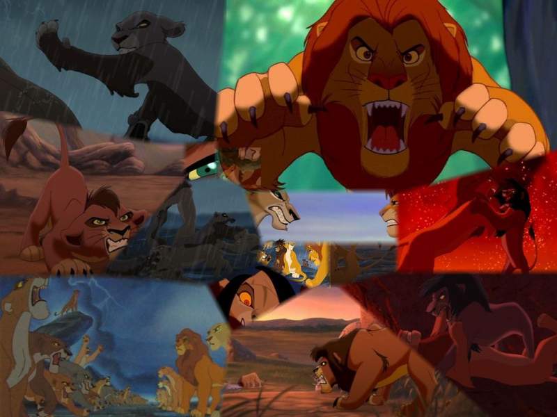 Fighting scenes