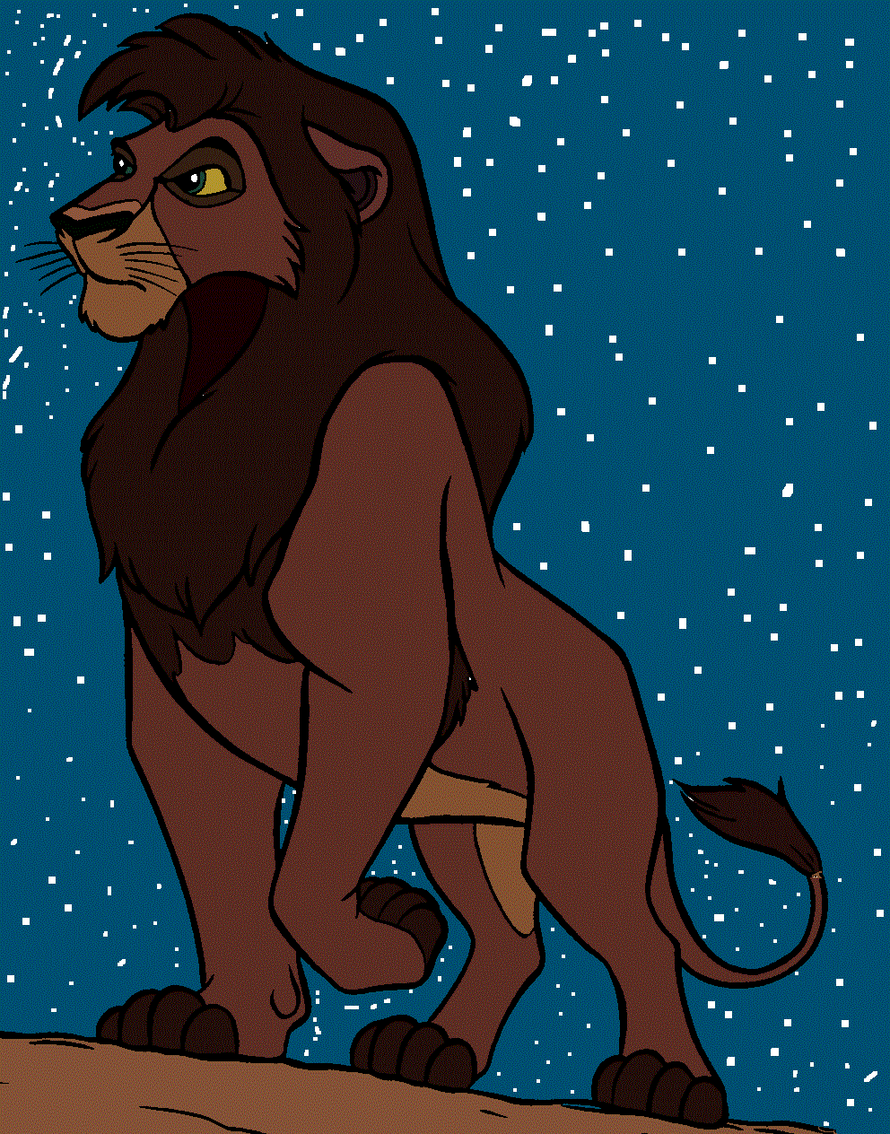 kovu in the night
