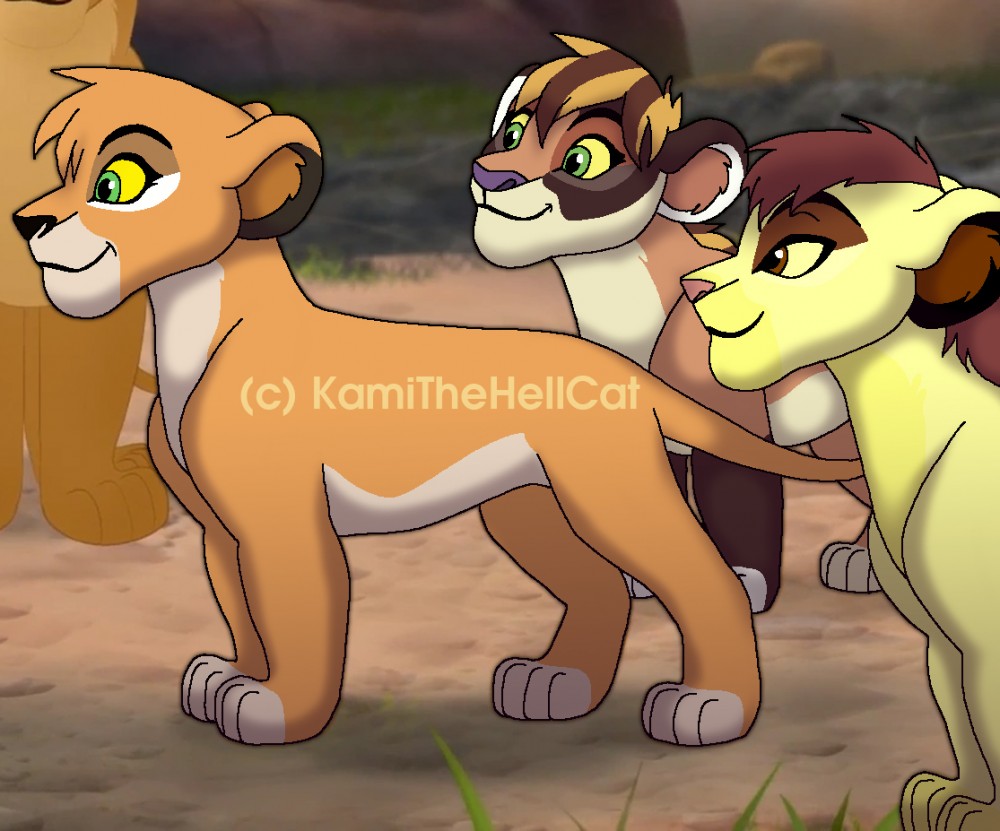 Princess Maisha and her guards
