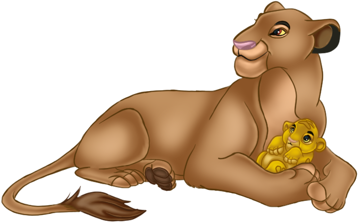 Sarabi with baby Simba