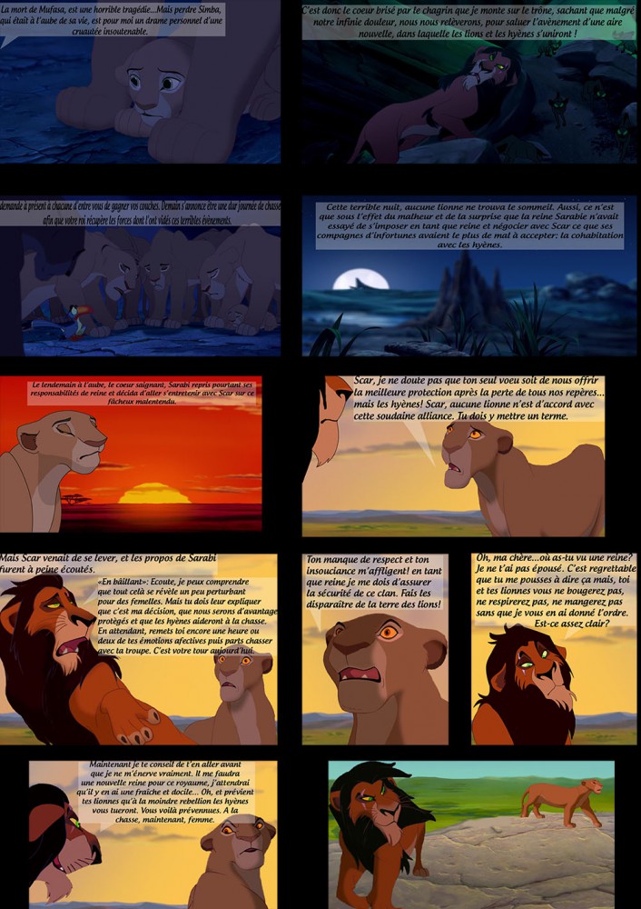 Le regne de Scar feuille 1