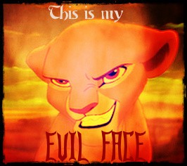 This is my EVIL FACE
