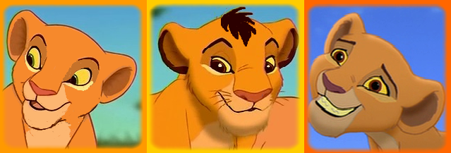 Les 3 enfants de Simba et Nala